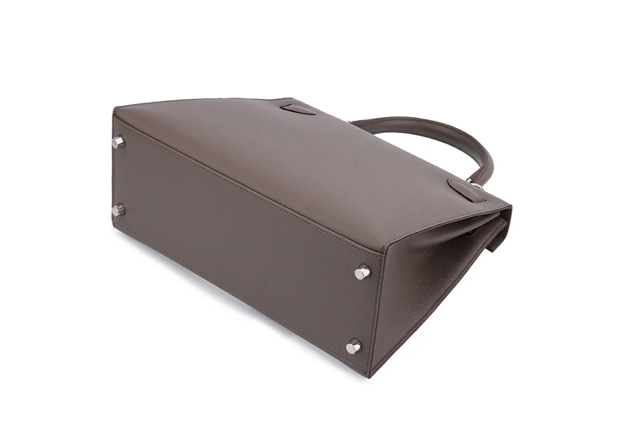 Hermès Kelly 28 Epsom Gris Etain PHW - Image 9