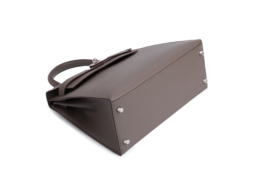 Hermès Kelly 28 Epsom Gris Etain PHW - Image 11