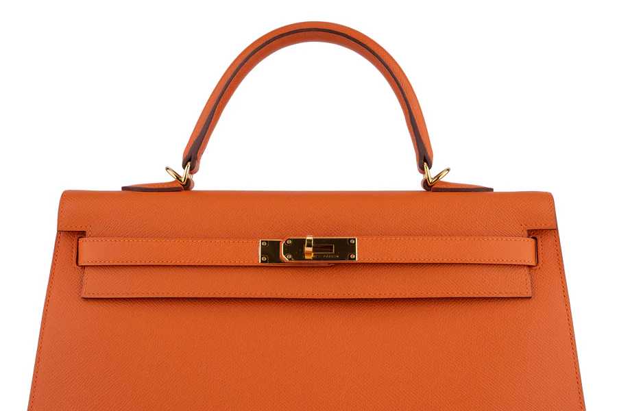Hermès Kelly 35 Sellier Epsom Orange H GHW - Image 7