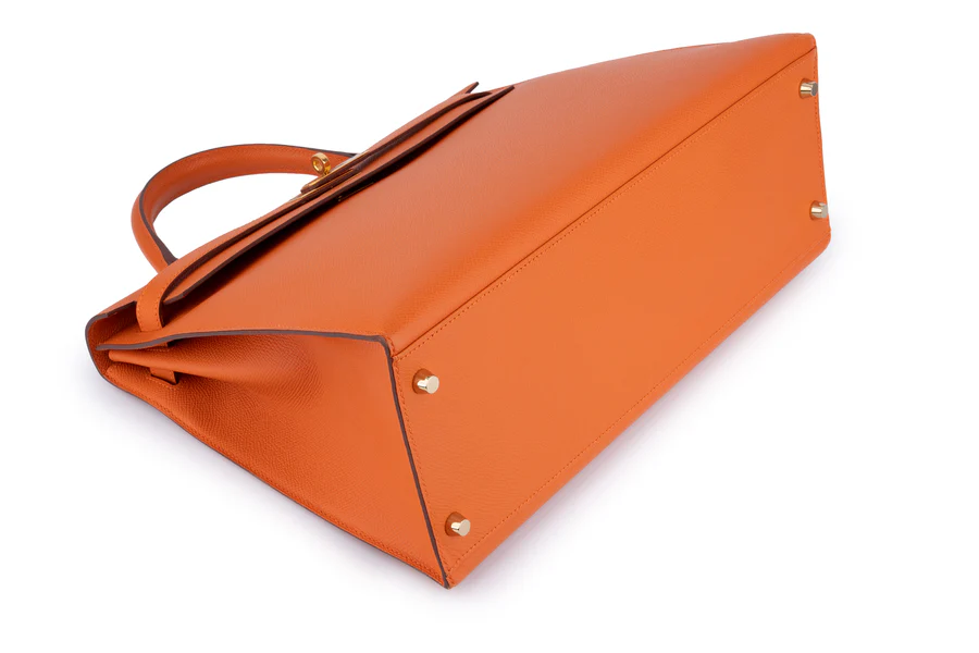 Hermès Kelly 35 Sellier Epsom Orange H GHW - Image 11