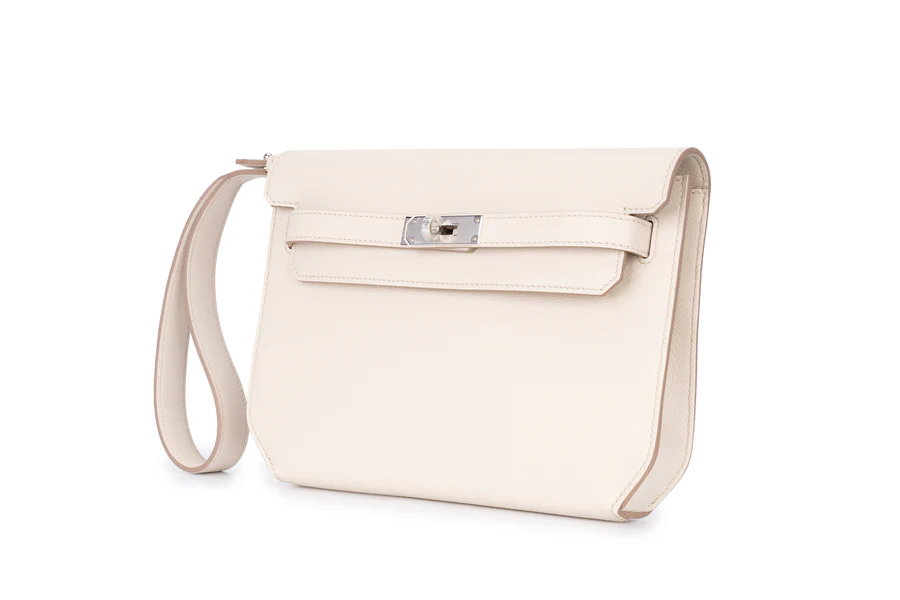 Hermès Kelly 25 Sellier Depeches Evercolor Beton PHW - Image 2