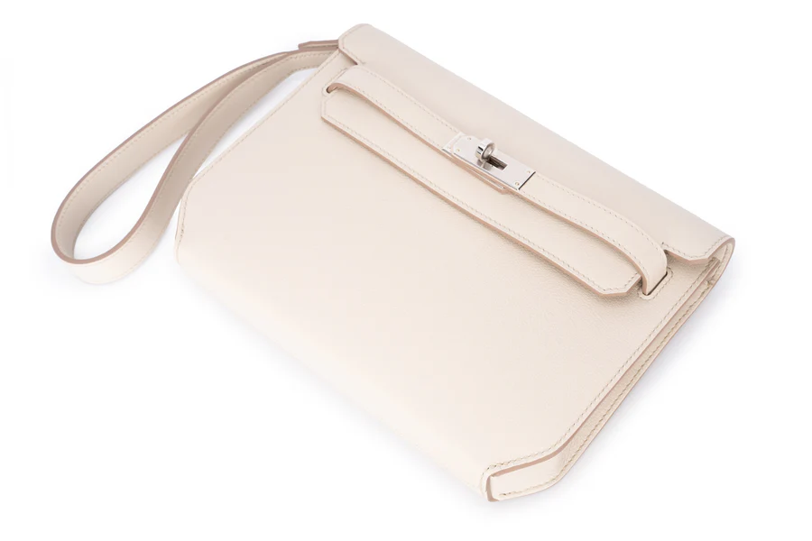 Hermès Kelly 25 Sellier Depeches Evercolor Beton PHW - Image 9