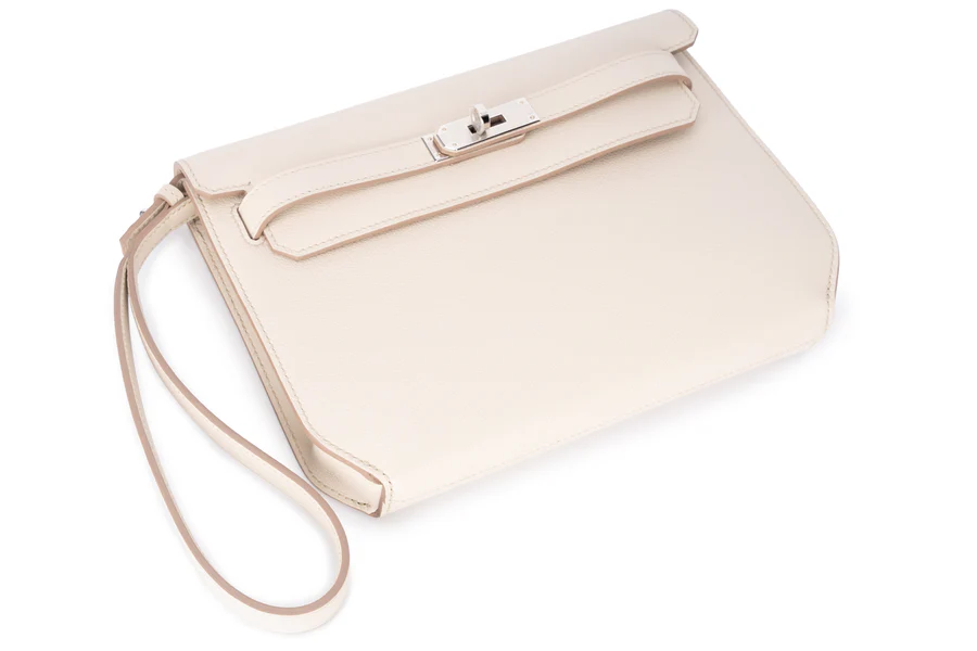 Hermès Kelly 25 Sellier Depeches Evercolor Beton PHW - Image 10