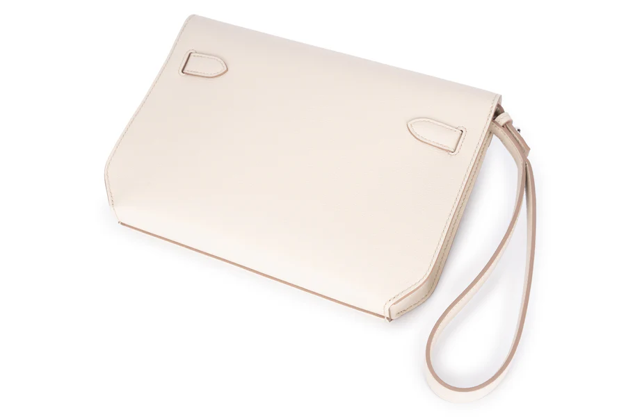 Hermès Kelly 25 Sellier Depeches Evercolor Beton PHW - Image 11