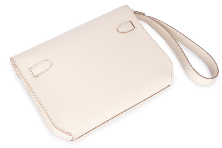 Hermès Kelly 25 Sellier Depeches Evercolor Beton PHW - Image 12