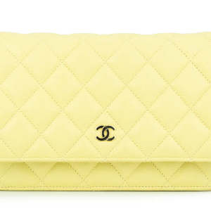 Chanel WOC Caviar Pale Yellow Champagne GHW