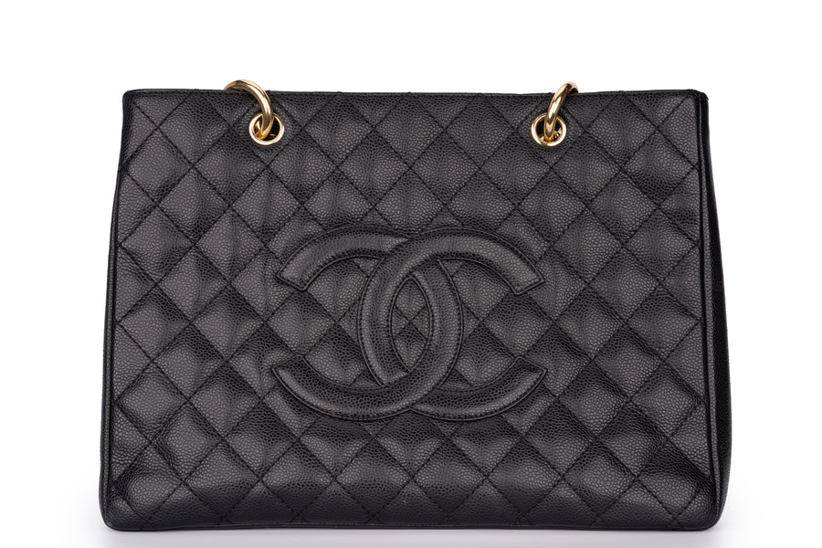 Chanel Grand Shopping Tote Bag Caviar Black GHW
