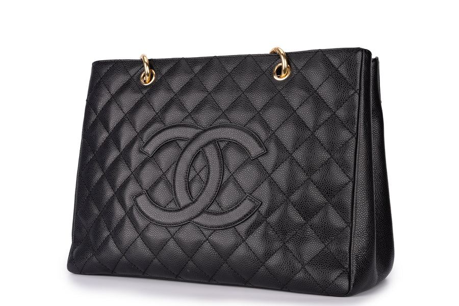 Chanel Grand Shopping Tote Bag Caviar Black GHW - Image 2