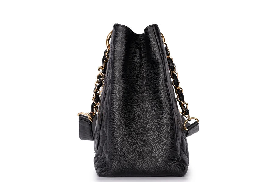 Chanel Grand Shopping Tote Bag Caviar Black GHW - Image 3