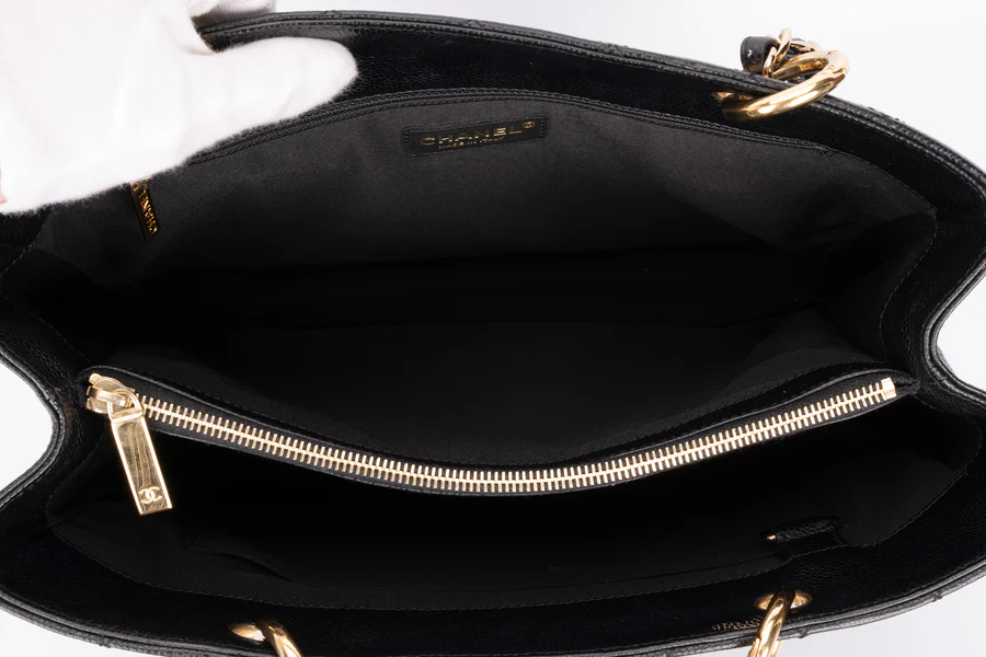 Chanel Grand Shopping Tote Bag Caviar Black GHW - Image 9