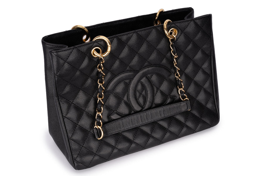 Chanel Grand Shopping Tote Bag Caviar Black GHW - Image 10
