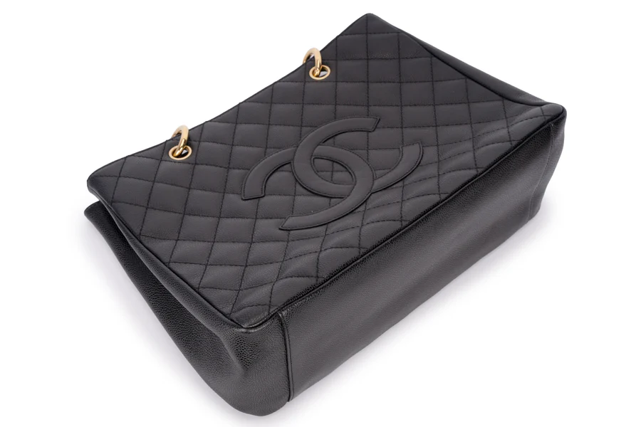 Chanel Grand Shopping Tote Bag Caviar Black GHW - Image 13