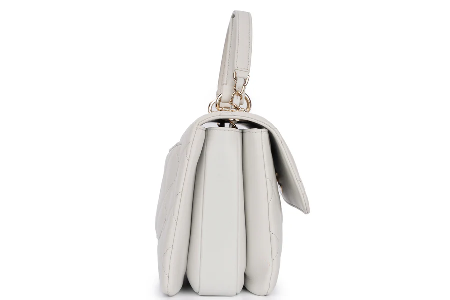 Chanel Trendy Top Handle Pale Grey/Blue GHW - Image 5