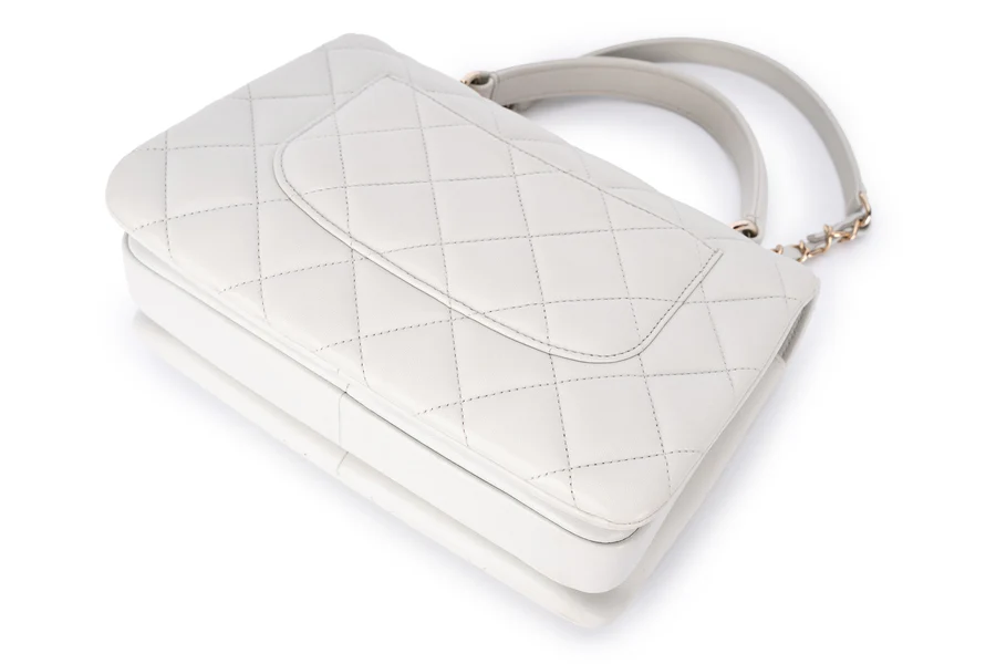 Chanel Trendy Top Handle Pale Grey/Blue GHW - Image 16