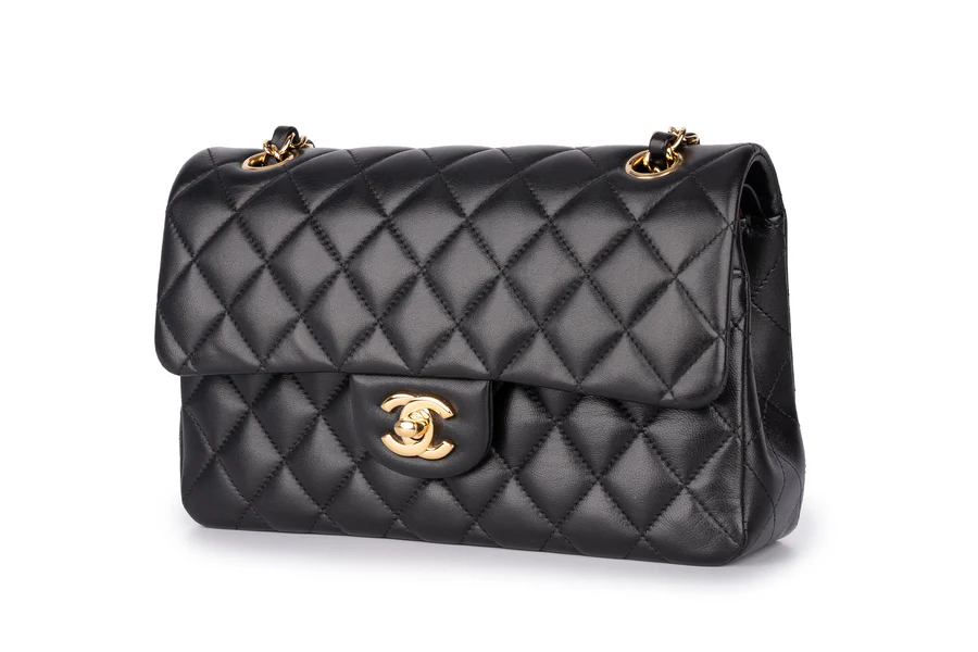Chanel Mini Flapbag Lambskin Black GHW - Image 2