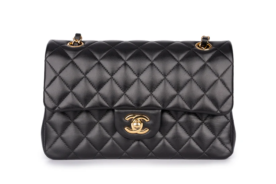 Chanel Mini Flapbag Lambskin Black GHW - Image 3