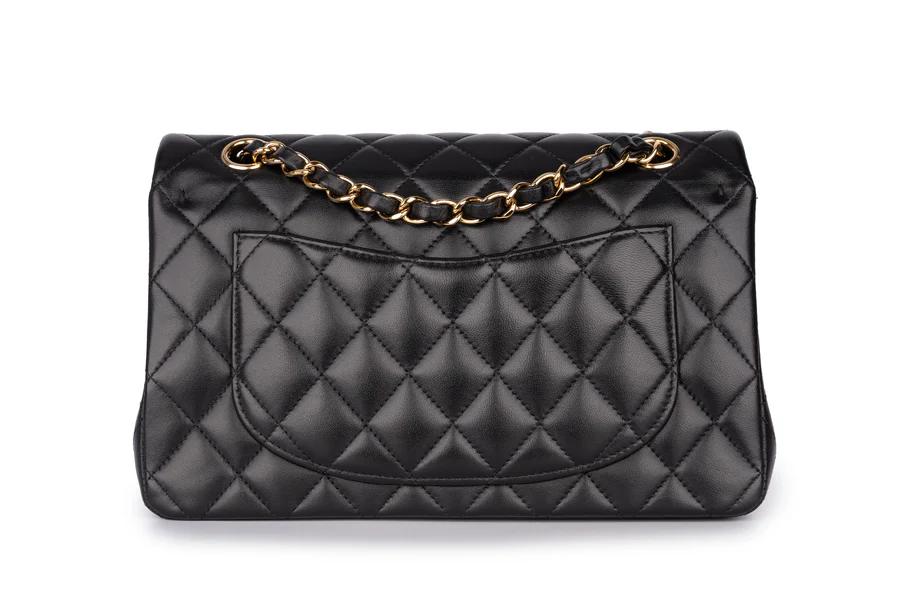 Chanel Mini Flapbag Lambskin Black GHW - Image 13