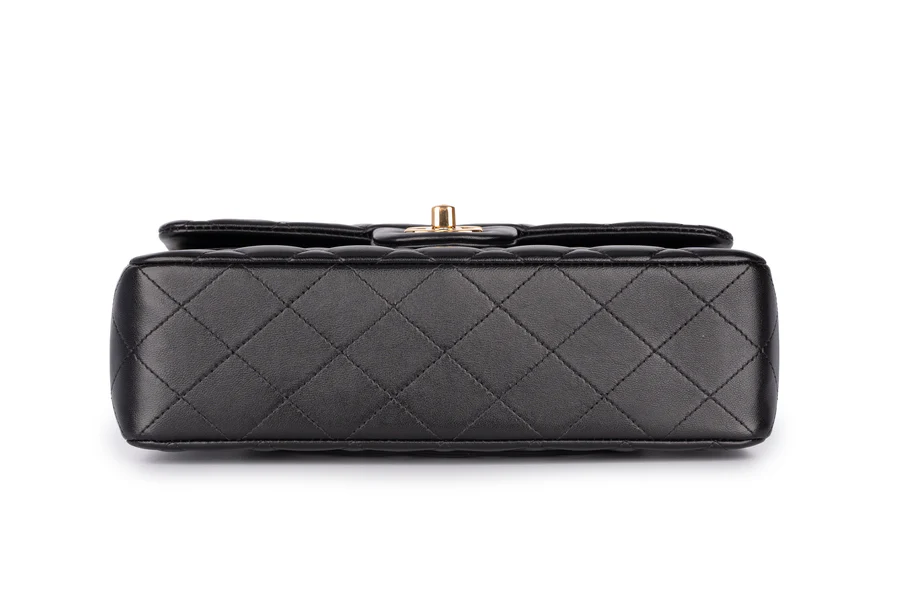 Chanel Mini Flapbag Lambskin Black GHW - Image 15