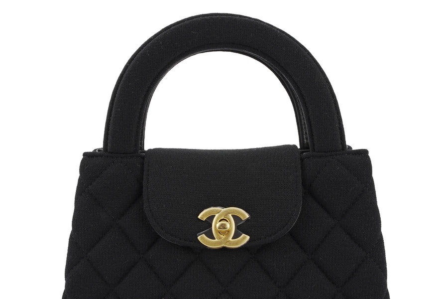 Chanel Mini Kelly Jersey Black BGHW