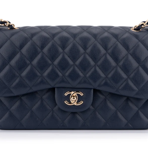 Chanel Jumbo Flap Bag Caviar Navy Blue GHW