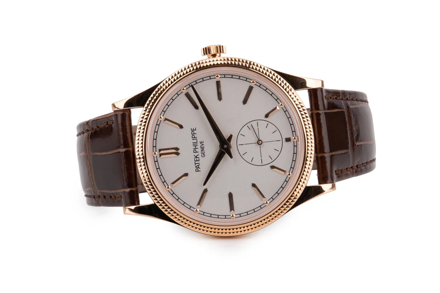 Patek Philippe Calatrava Ref - 6119R-001 Rose Gold Silver Dial 39mm