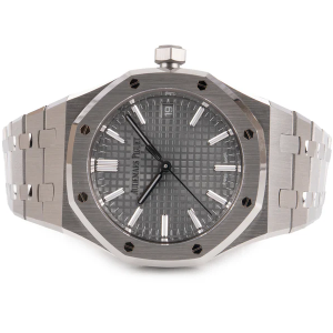 AP Royal Oak Grey Dial Ref - 15550ST.OO.1356ST.07 37mm