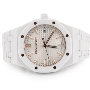 Audemars Piguet Royal Oak Self Winding White Ceramic Ref - 77350CBOO1266CB01 34mm